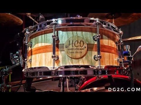 Holloman Custom Drums 6 x 14" ash/mahogany snare clear satin image 7