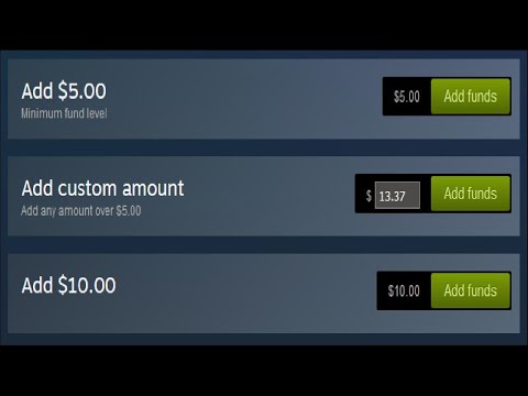 How to Add Any Amount of Money to Your Steam Wallet