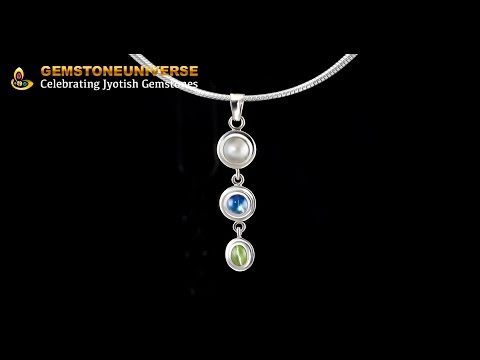 Triratna Pendant for Boosting Moon & Ketu in Vedic Astrology