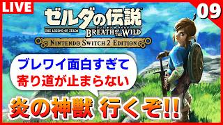 【ブレワイ 実況】行先は武器ルーレットで決めました。今日こそ炎の神獣へ行くぞ！【ゼルダの伝説 ブレス オブ ザ ワイルド】#9