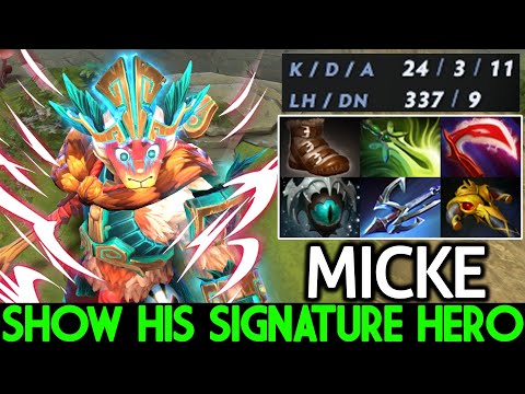 MICKE [Monkey King] Show His Signature Hero VS SATANIC Meepo Dota 2
