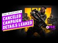 Call of Duty: Black Ops 4 Canceled Campaign Details Leaked - IGN Daily Fix