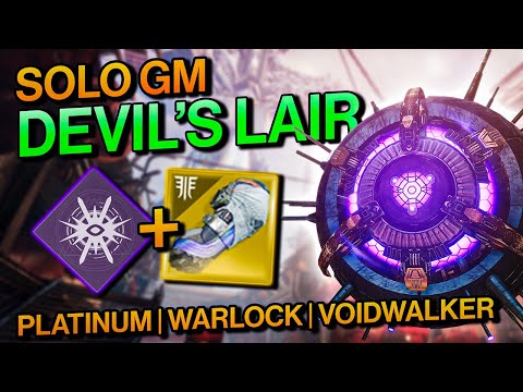 Destiny 2: SOLO GM/GRANDMASTER DEVIL'S LAIR Nightfall | Voidwalker Warlock (Platinum | Season 15)
