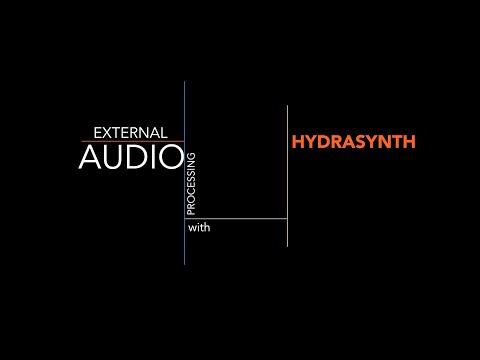 External audio processing with Hydrasynth