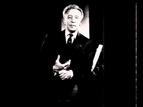 Arthur Rubinstein - An Interview with Martin Bookspan (April 5, 1963) (Part 3)