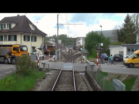 ★ 🇨🇭 Flamatt - Laupen cab ride [2.5.2012] Switzerland (Führerstandsmitfahrt)