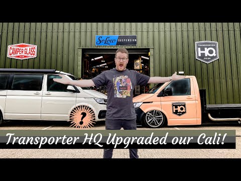 Fitting Bilstein B16 Coilovers (and 20”alloys) to our VW California!! *visiting TransporterHQ*