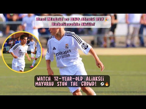 🔥 Aliaksei Mayorau ⚽ Shines | Belarus Talent Dazzles with Skills! | Real Madrid vs RSD Alcalá