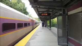 preview picture of video 'MBTA Commuter Rail at Bridgewater (HD)'