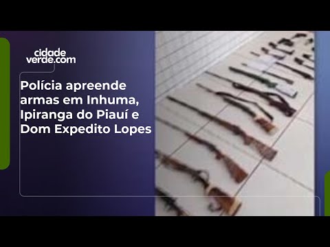 Polícia apreende armas em Inhuma, Ipiranga do Piauí e Dom Expedito Lopes