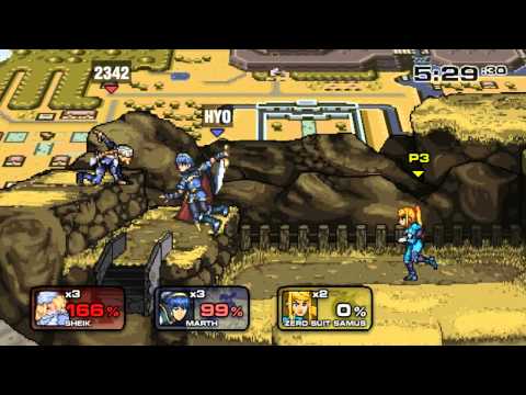 Super Smash Flash 2 v0.9b Online Mode Matches #20 - vs kuraido vs GoldCricket