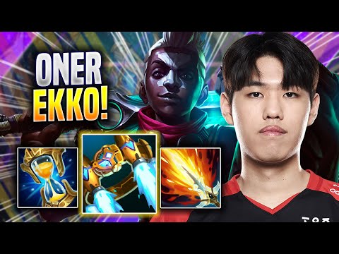 ONER INTENSE GAME WITH EKKO! - T1 Oner Plays Ekko JUNGLE vs Lee Sin! | Season 2022