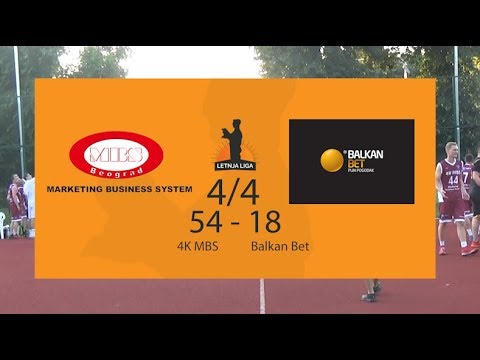 Letnja Liga - 1. kolo - 4K MBS VS Balkan Bet