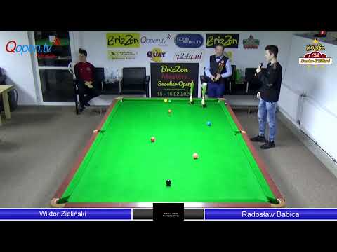 BrizZon Snooker Masters 15-16.02.2020r. - Wiktor Zieliński vs Radosław Babica