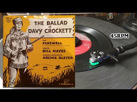 Bill Hayes - The Ballad Of Davy Crockett, 1955, Cadence - 1256, Vinyl, 7", 45 RPM, Single,