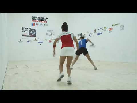 Racquetball Highlights - Pan Final Paola Longoria Vs Rhonda Rajsich 2018