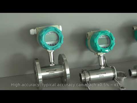 Liquid turbine flow meter
