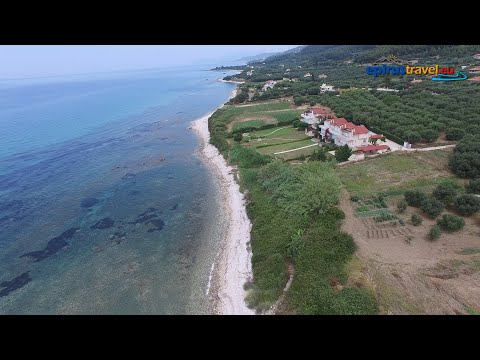 Ριζά Πρεβέζης η Γαλάζια παραλία - Riza prevezis the azure beach (drone)