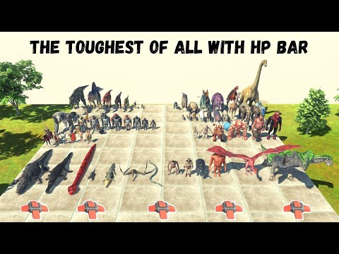 The Toughest Of All With HP Bar ARBS | Animal Revolt Battle Simulator