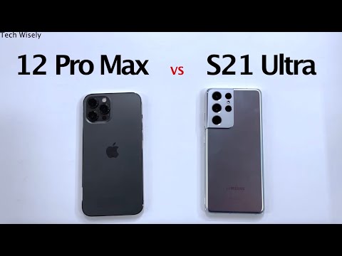 iPhone 12 Pro Max vs SAMSUNG S21 Ultra Speed Test