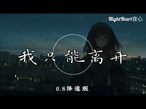 我只能离开 - 颜人中 - [0.8降速版]【动画歌词 Lyrics】『忘不掉的 是先离开的 我是没有资格 挽留你的双手』