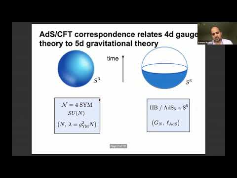 Prof. Sameer Murthy | 5-Dimensional Black Holes, 4-Dimensional Super Yang-Mills, and 3-Dimensiona...