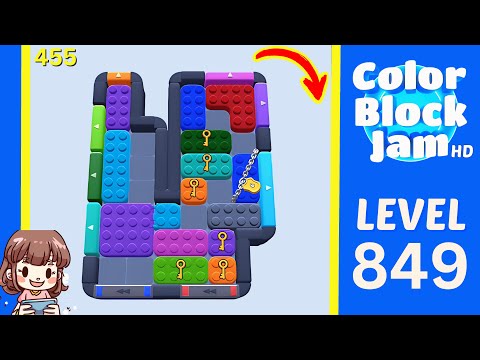 Color Block Jam Level 455 (849) Solution Walkthrough