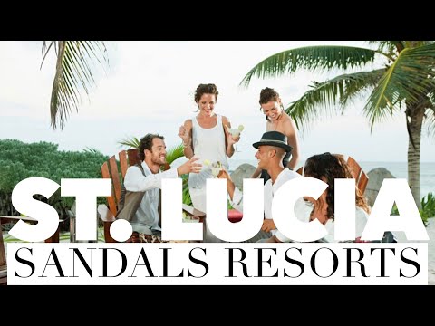 HOTTEST Adults-Only SANDALS Resorts in ST. LUCIA (Grande St. Lucian, Regency La Toc & Halcyon Beach)