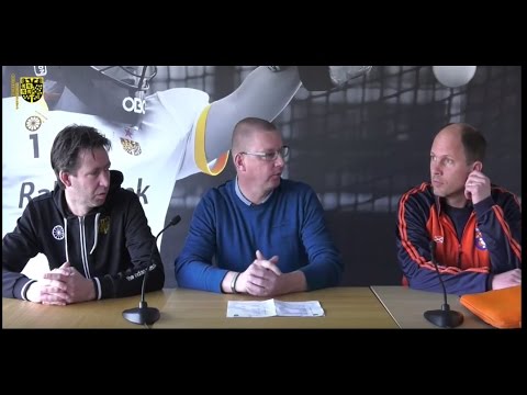 Persconferentie na afloop van de wedstrijd HC 's-Hertogenbosch D1 - HC Bloemendaal D1 (5-0)