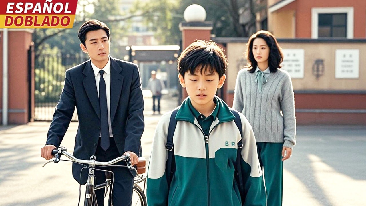 [Doblado Esp] El Niño no quería ir al colegio, sólo por el Tío Desconocido junto a su Madre...