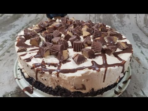 No Bake Reese's Peanut Butter Cheesecake Recipe, OMG an easy and great dessert!