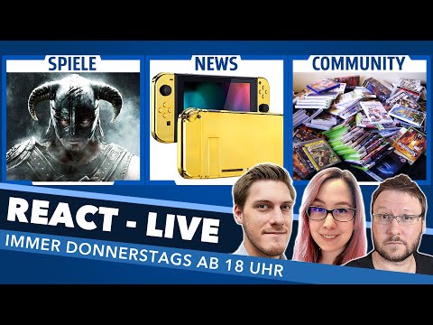 Video Thumbnail: Die Zukunft von Elder Scrolls, neue Nintendo Switch und EURE Themen in React Live ab 18 Uhr