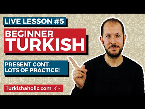 Turkish Present Continuous Tense - Practice
