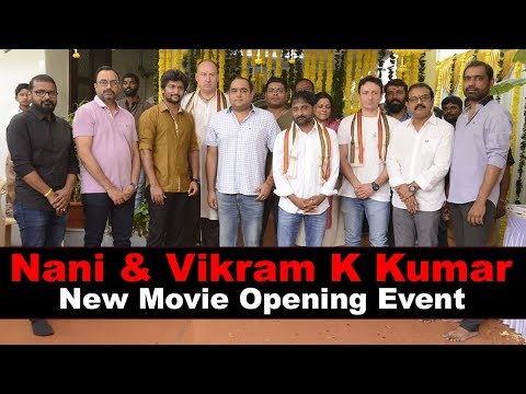 Nani and Vikram K Kumar New Movie Opening Event