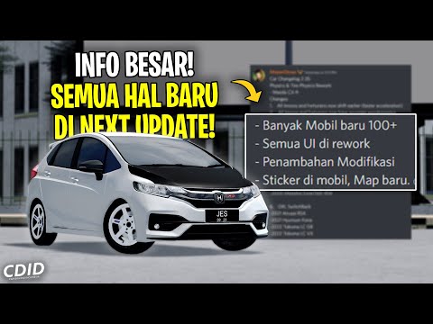 ADA 100 MOBIL BARU DI UPDATE CDID MENDATANG - Car Driving Indonesia Update Infon (Roblox)