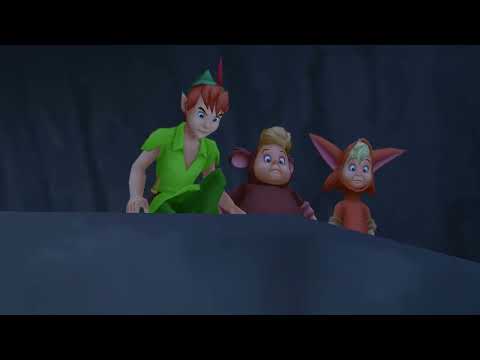 Kingdom Hearts Birth By Sleep Final Mix (PS4) Story Scene #76 - Peter Pan distracts Terra