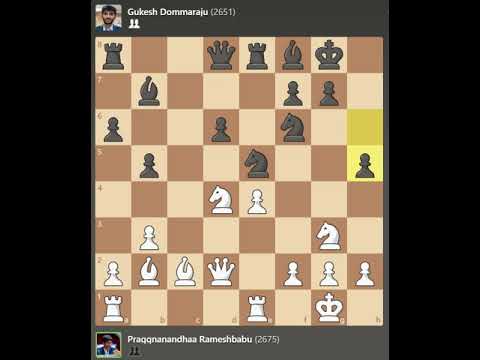 GM Praggnanandhaa Rameshbabu VS GM Gukesh D