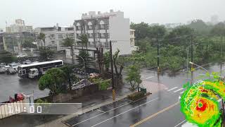 [颱風] 2023.09.03 海葵颱風 台東市區追風回顧