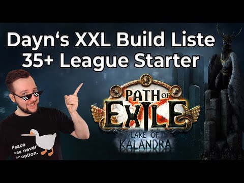 「3.19」Die 35 Besten Leaguestarter für PoE Lake of Kalandra | Hier ist für jeden was dabei! | German