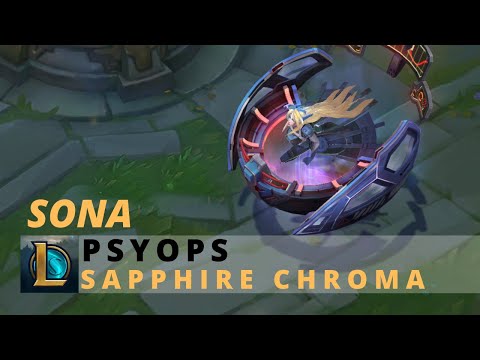 PsyOps Sona Sapphire Chroma - League Of Legends