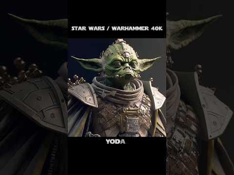 Jedi & Star Wars characters reimagined in Warhammer 40k  #shorts