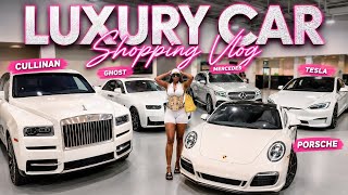 LUXURY CAR SHOPPING VLOG | ROLLS ROYCE | BENTLEY | LAMBORGHINI | MERCEDES | PORSCHE | TESLA