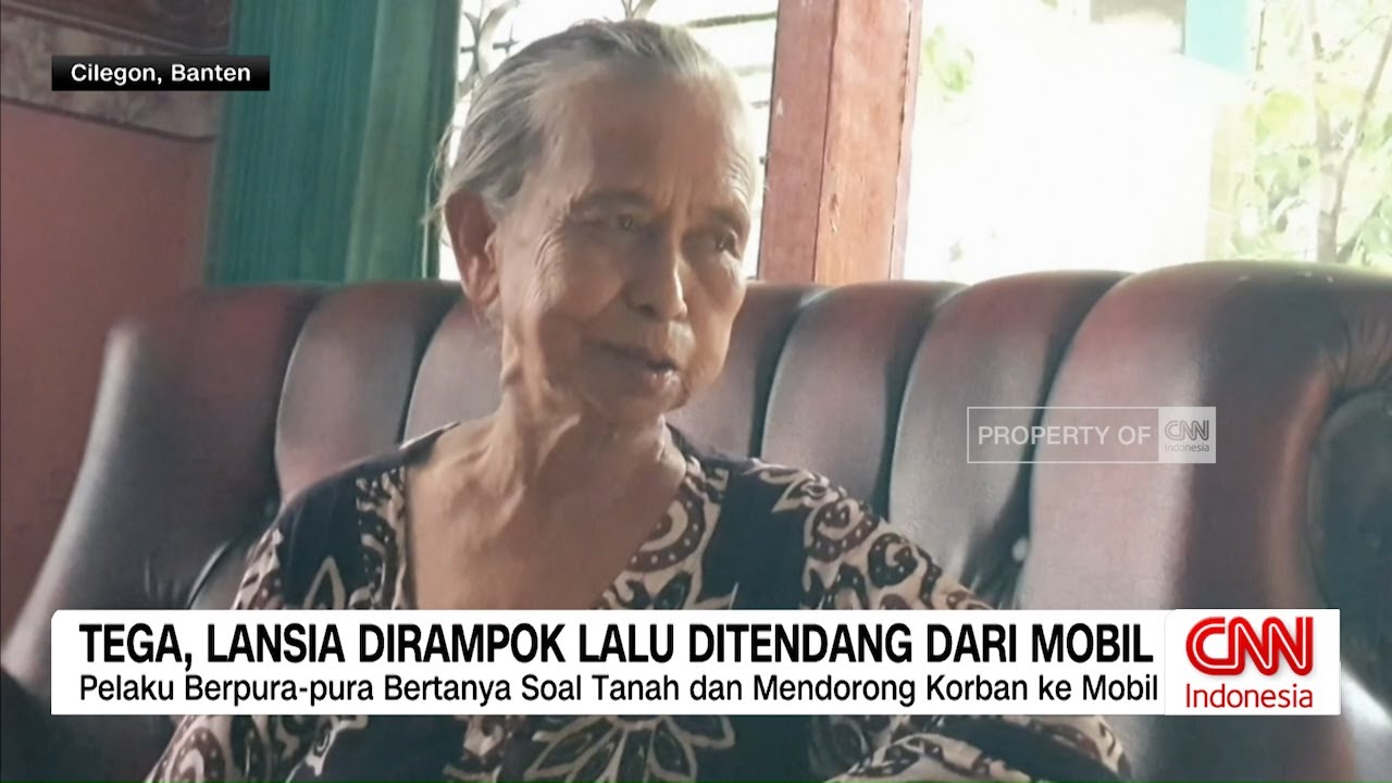 Tega, Lansia Dirampok Lalu Ditendang dari Mobil