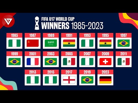 All FIFA U17 World Cup Winners List 1985-2023