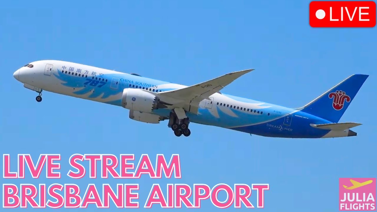 🔴 LIVE SUNDAY SHOW Brisbane Airport Arr/Dep Australia | BNE/YBBN