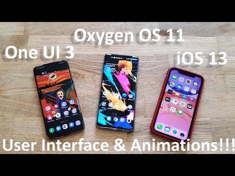 One UI 3 vs Oxygen OS 11 vs iOS 13 - User Interface & Animations!!!