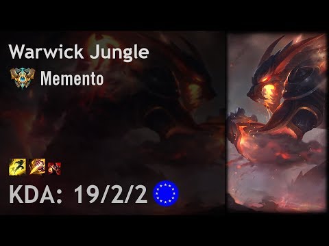 Warwick Jungle vs Lee Sin - Memento - EUW Challenger Patch 7.21