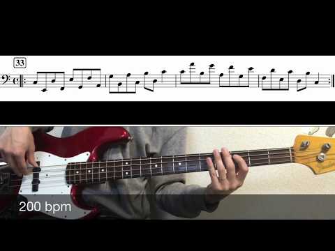 Day 33 - Daily Bass Exercise  (60bpm~200bpm)
