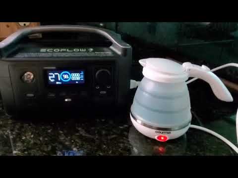 EcoFlow River and Gourmia Kettle test