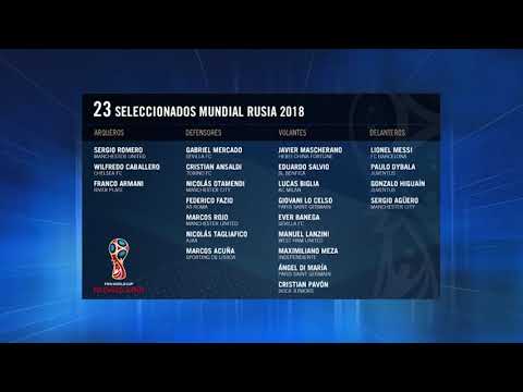 Sampaoli publicó la lista de 23 jugadores para Rusia